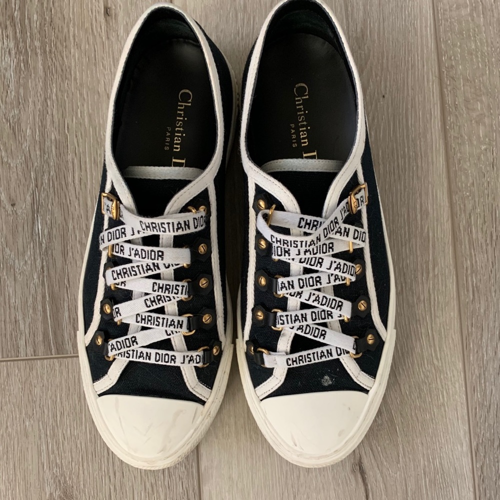 Dior walk in Dior black canvas sneakers size 39